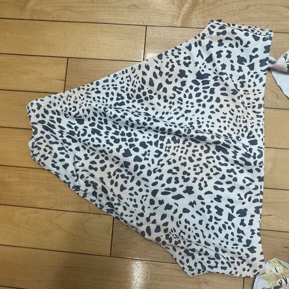 Size Large 2 Piece Swimsuit Sexy Tie Front Lace up Retro Bikini Sets Bundle - Picture 11 of 14